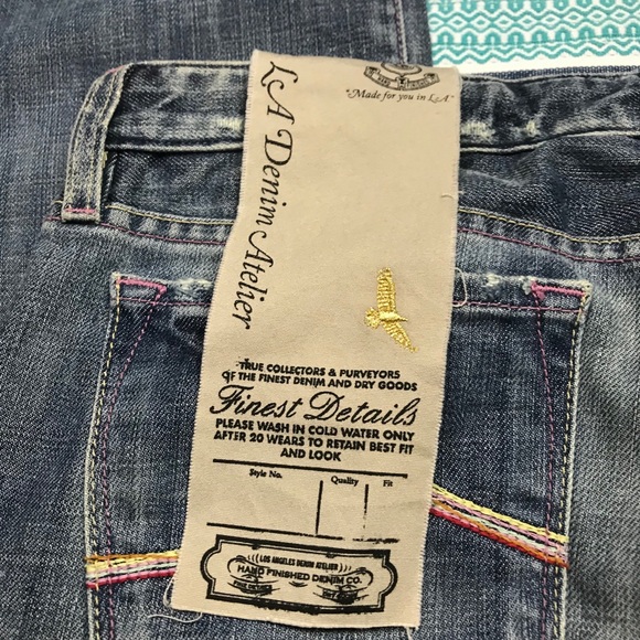 Los Angeles Denim Atelier Straight Leg denim Jeans - Picture 6 of 12